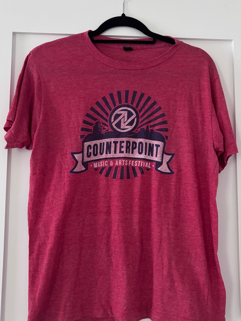 Vintage Counterpoint Music & Arts Festival Men's Heather Red Graphic Tee